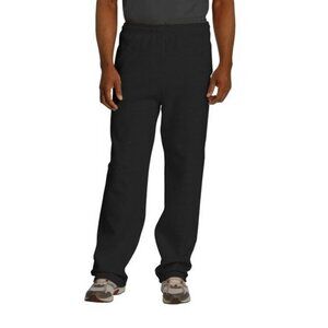 Jerzees Men's Elastic Waist Zip Open Bottom Pockets Mesh Lined Sweatpants 2x